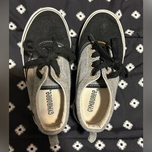 Gymboree toddler shoe grey&black lace up-size 12